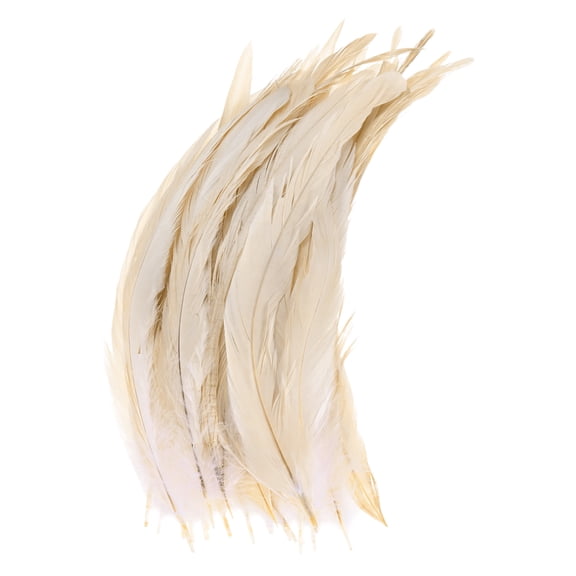 Uxcell 50-Pack Feathers for Crafting, White 9.84-11.81 Inch Natural Fluffy Feathers Plume for Wedding Decorations Feathers