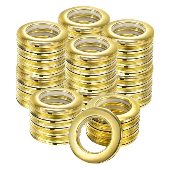 Uxcell 50-Pack Metal O Rings, 1-9/16"(40mm) Inner Diameter Stainless Steel O Rings Wreath Floral Smooth Round Rings  for DIY/Purse/Bag/Collar [Gloss Gold]