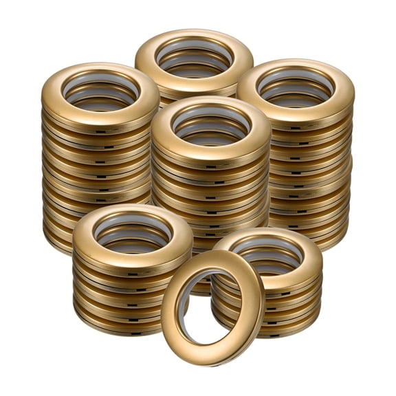 Uxcell 50-Pack Metal O Rings, 1-9/16"(40mm) Inner Diameter Stainless Steel O Rings Wreath Floral Smooth Round Rings  for DIY/Purse/Bag/Collar [Matte Gold]