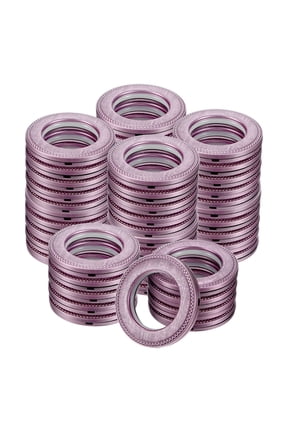 50-Pack Metal O Rings, 1-9/16"(4cm) Inner Diameter Stainless Steel O Rings Wreath Floral Smooth Round Rings  for DIY/Purse/Bag/Collar [Matte Purple]