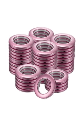 50-Pack Metal O Rings, 1-9/16" Inner Diameter Stainless Steel O Rings Wreath Floral Smooth Round Rings  for DIY/Purse/Bag/Collar [Matte Purple]