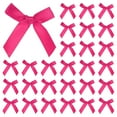 thumbnail image 1 of Uxcell 50-Pack Mini Craft Ribbon Bow 1.6x1.6 Inch Checkered Fabric Satin Bright Red, 1 of 6