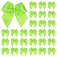 thumbnail image 1 of Uxcell 50 Pack Mini Craft Ribbon Bow 0.98 x 0.98 inch Checkered Fabric Satin Ribbon Bows Boutique for DIY Green, 1 of 6