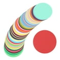 thumbnail image 1 of Uxcell 50 Pack Round Cutouts Paper Bulletin Board Decorations Multi-Color 3.4x3.4", 1 of 6