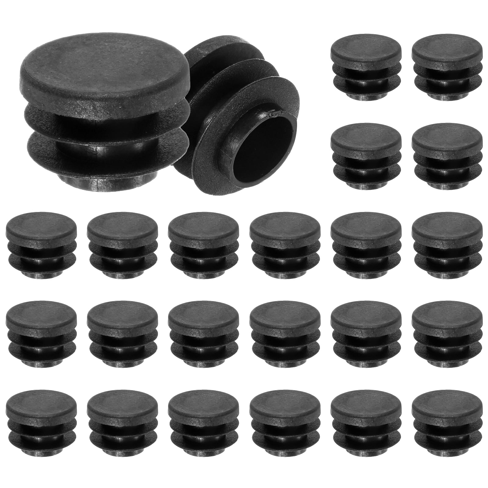 Uxcell 50 Pack Round Plastic Plug, 4/5 Inch Furniture Tube Inserts for ...