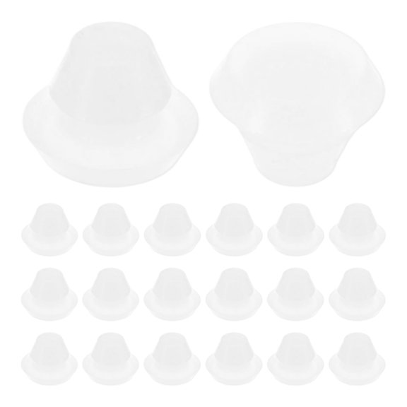 Uxcell 50 Pack Silicone Hole Plugs, Apply to Automotive  (0.2-0.22 Inches, Clear)