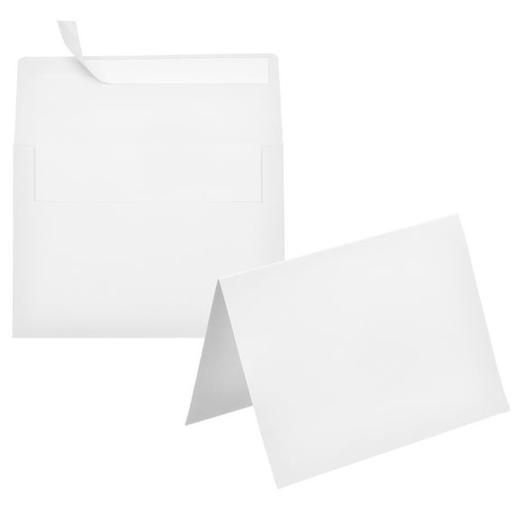 Uxcell 50 Pack White 5x7 Envelopes with Cards Self Seal A7 Envelopes for Greeting Cards and Invitations