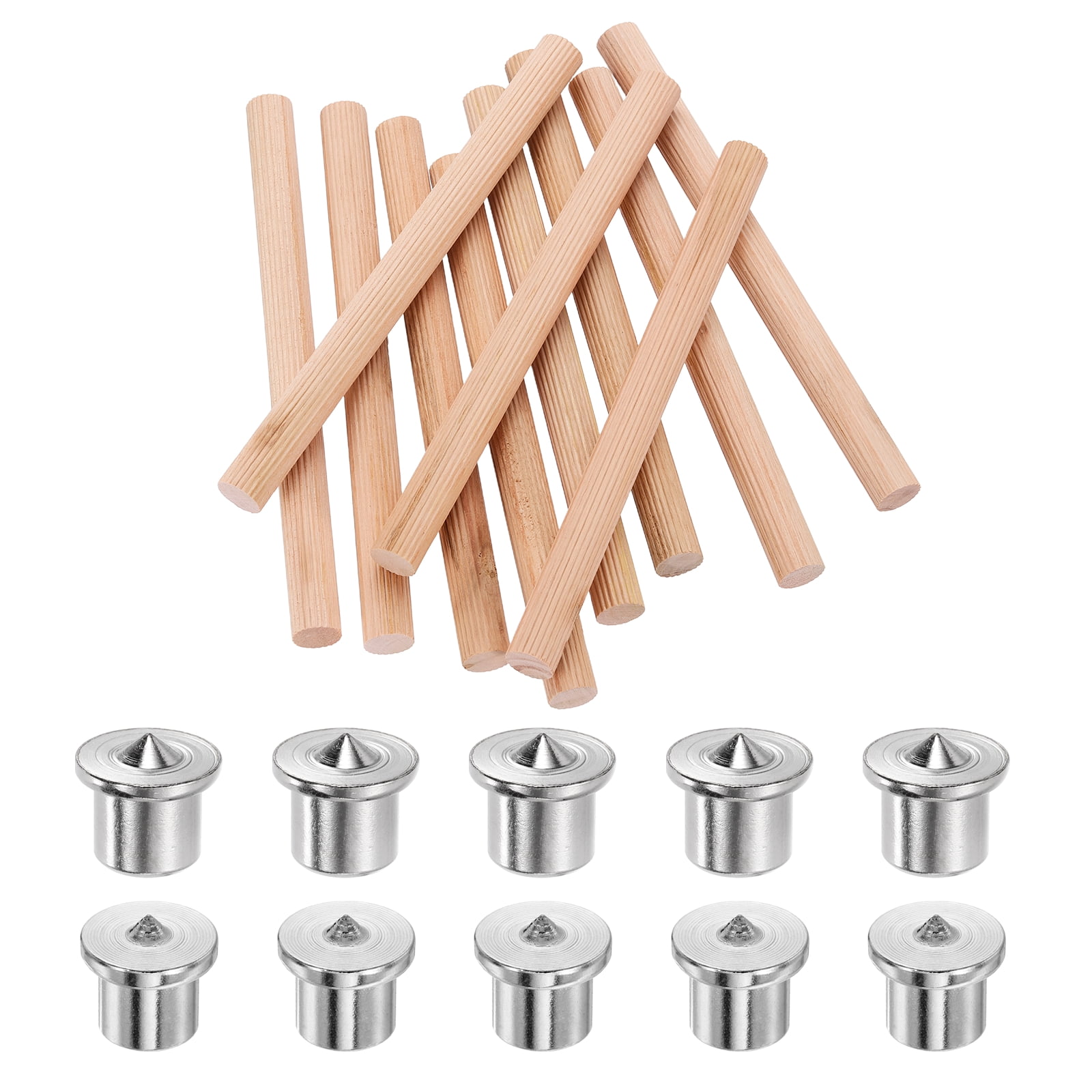 Rod Pin Set Uxcell 50 Pack Wood Dowel Pins, 15/32