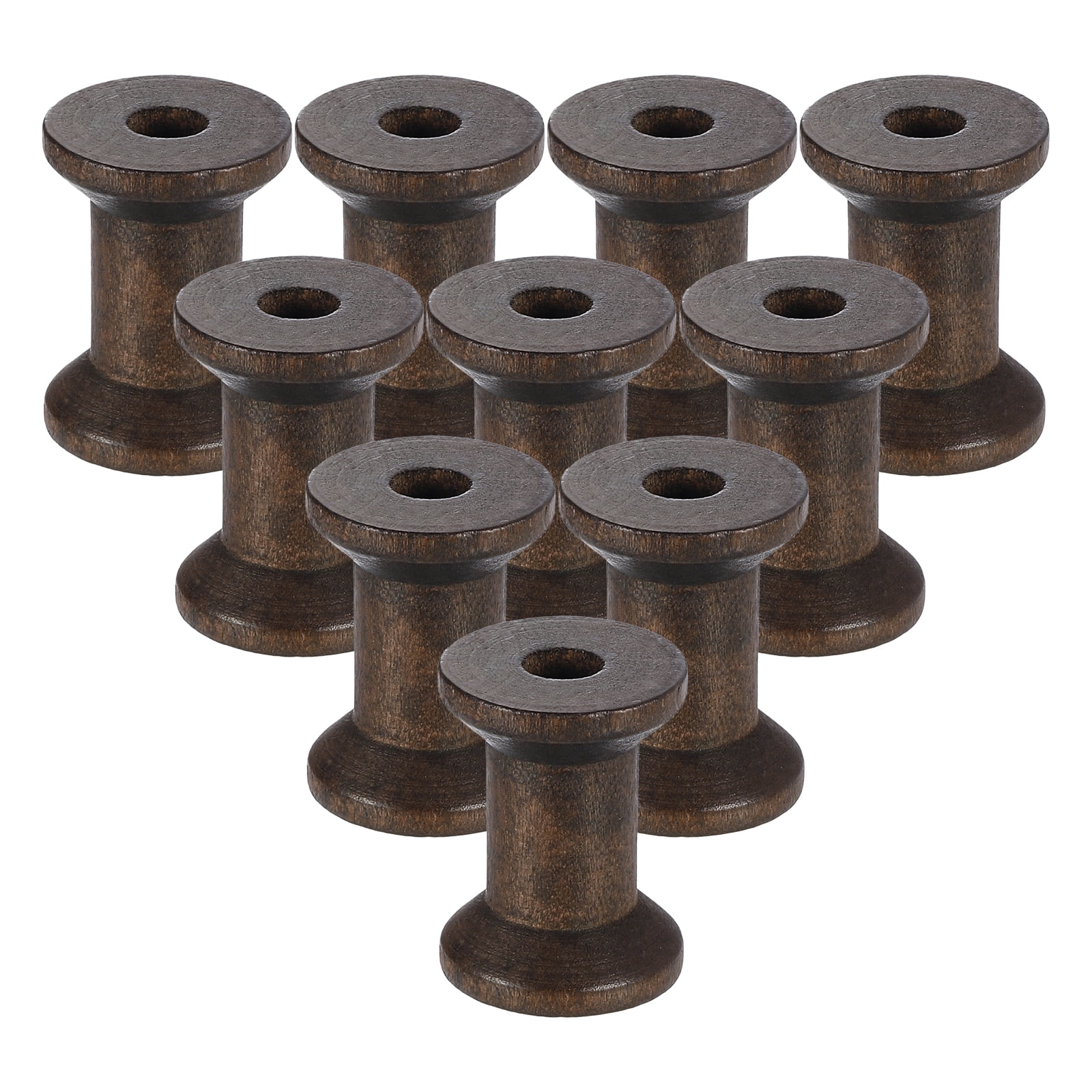 Uxcell 50 Pack Wooden Empty Spool, 0.8