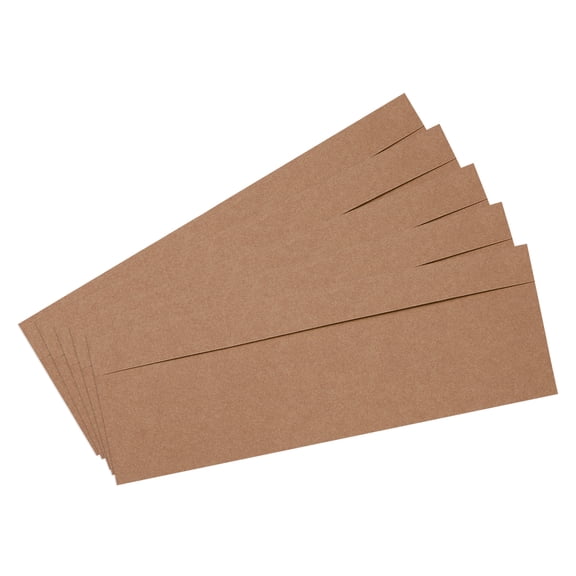 Uxcell 50 Pcs #10 Business Envelopes, Self Adhesive Security Envelopes, Great for Documents (Brown)