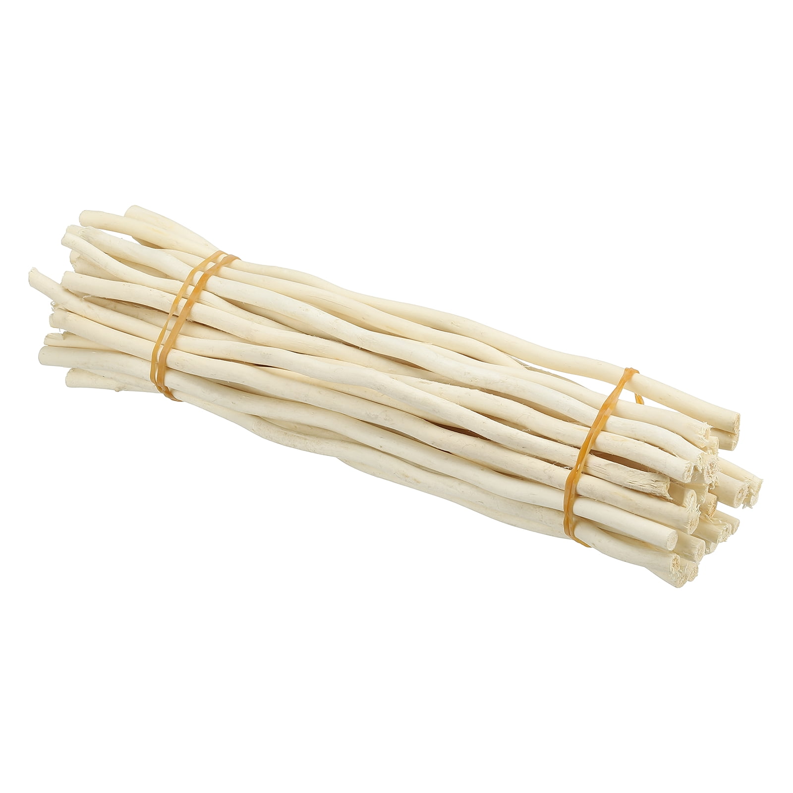 Uxcell 50 Pcs / 2 Size Wood Log Sticks, 0.2-0.5inch inch in Diameter Natural Wood Craft Sticks, Dried Wood Sticks Decorative Wood Branch Sticks for DIY Crafts Accessory Photo Props, White