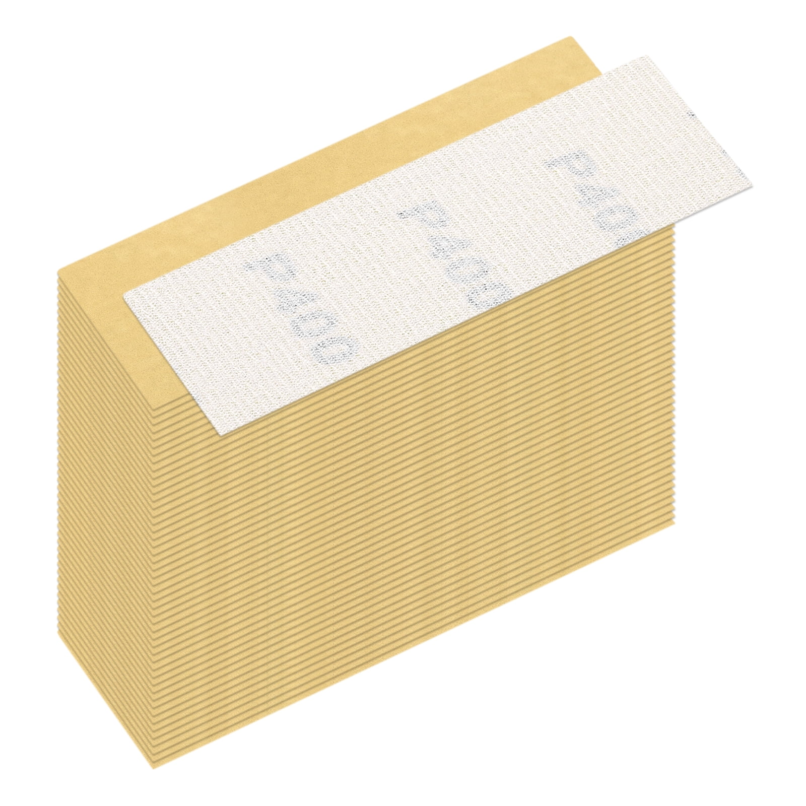 Uxcell 50 Pcs 400 Grit Sandpaper, 1.2 x 3.5 Inch Sand Paper Hook and ...