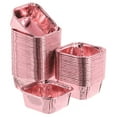 thumbnail image 1 of Uxcell 50 Pcs Double-sided Aluminum Foil Cupcake Liners, Greaseproof Muffins Baking Cupcakes for Wedding Birthday Party Decoration, Rose Gold (Square), 1 of 6