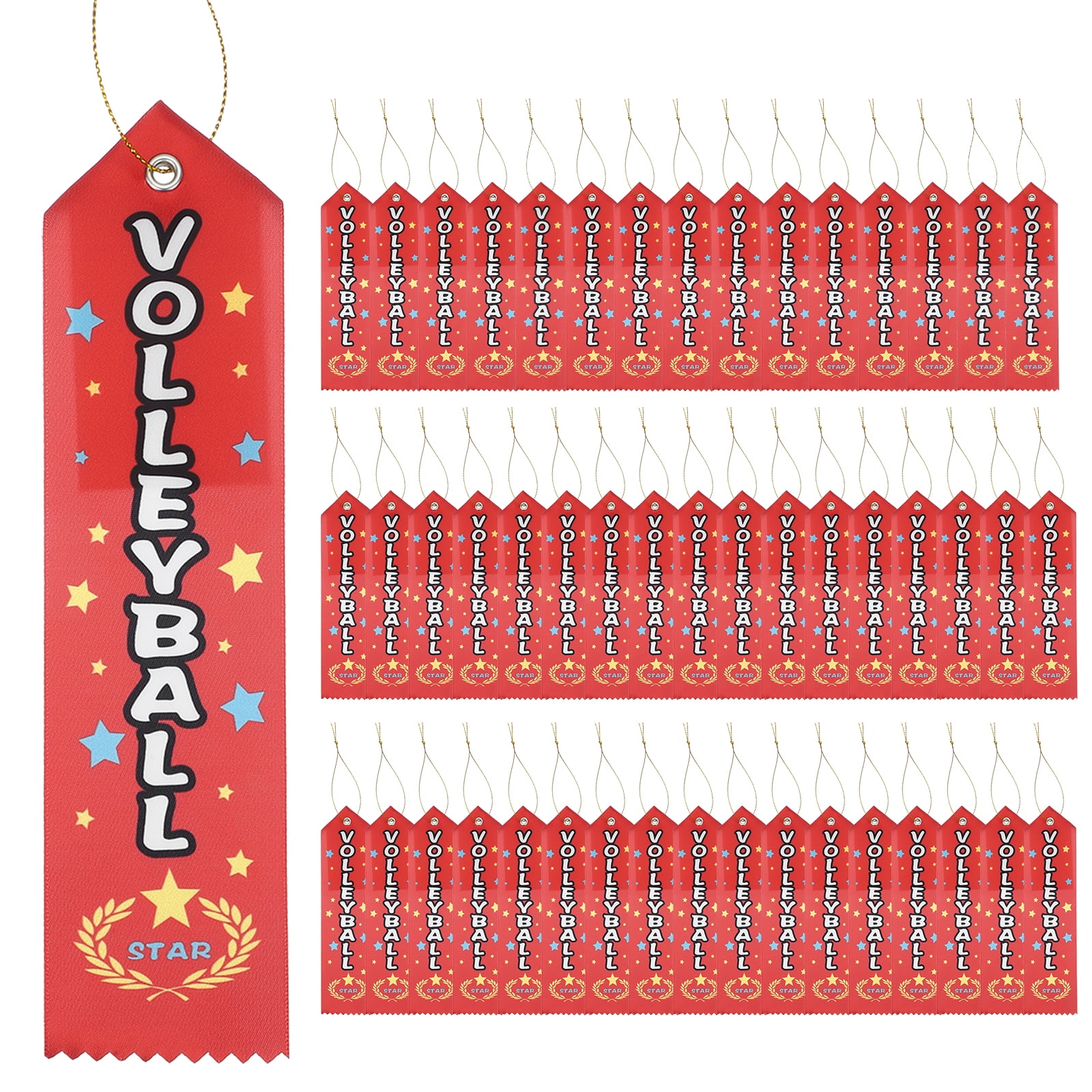 Award Ribbons, VOLLEYBALL Participation Ribbons Soccer Medal Ribbons Bulk Winner Recognition Ribbons 50