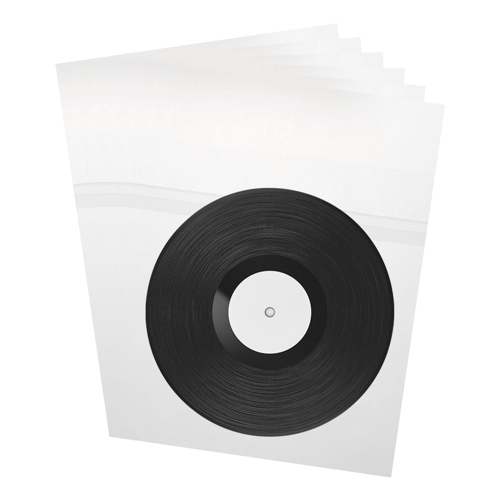 Uxcell 50 Pcs Clear CD Sleeves, CD Plastic Sleeves 7.5