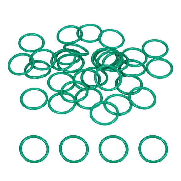 Uxcell 50 Pcs Fluorine Rubber O-Rings 22mm OD 18mm ID 2mm Width Metric Round Sealing O Ring Seal Gasket for Machinery