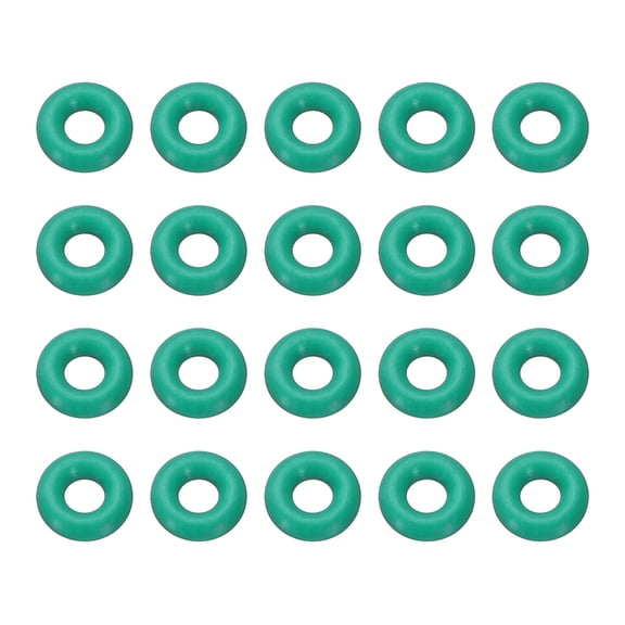 Uxcell 50 Pcs Fluorine Rubber O-Rings 8mm OD 3.2mm ID 2.4mm Width Round Sealing O Ring