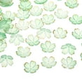 thumbnail image 1 of Uxcell 50 Pcs Gold-Plated Acrylic Cherry Blossom Flower Beads, Green Gradient, 1 of 7