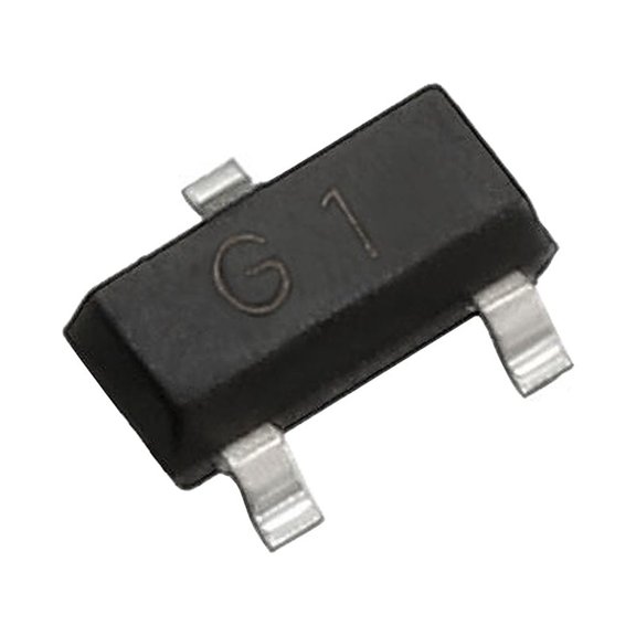 Uxcell 50 Pcs MMBT5551-G1 Transistor NPN 160V 600mA 300mW Surface Mount SOT-23 Plastic Electronic Components