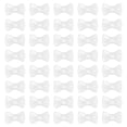 thumbnail image 1 of 100 Pcs Mini Ribbon Bow 0.8" Mini Fabric Satin Ribbon Flower Bows for Craft DIY Sewing Wedding Birthday Party, White, 1 of 5