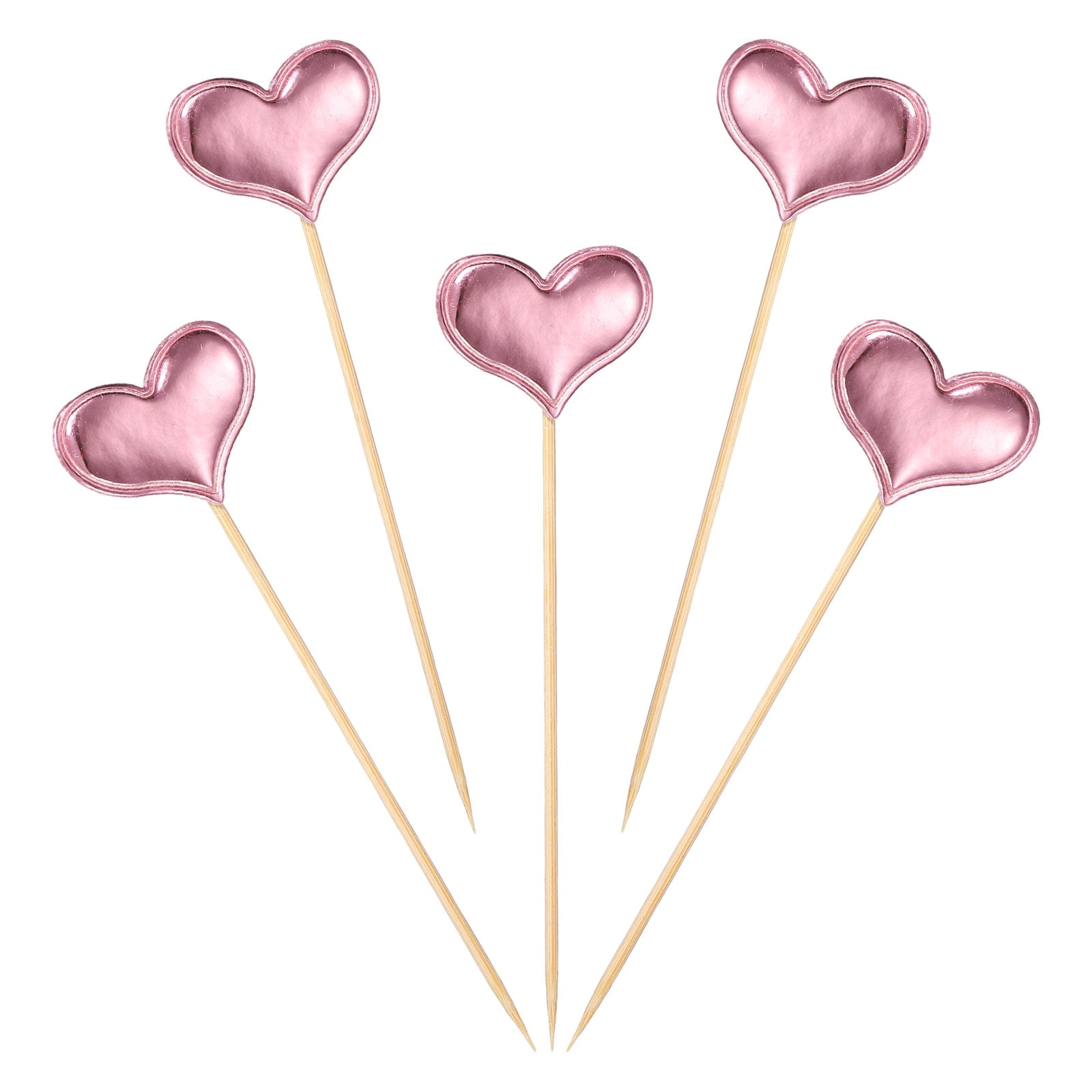 Uxcell 50 Pcs Star Birthday Cupcake Toppers, 1.1 x 1.4 Inch Star Cake ...