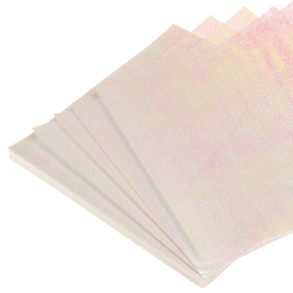 Uxcell 50 Sheet Glitter Origami Paper 6x6 Inch Single Sided Sparkly Paper, Light Pink