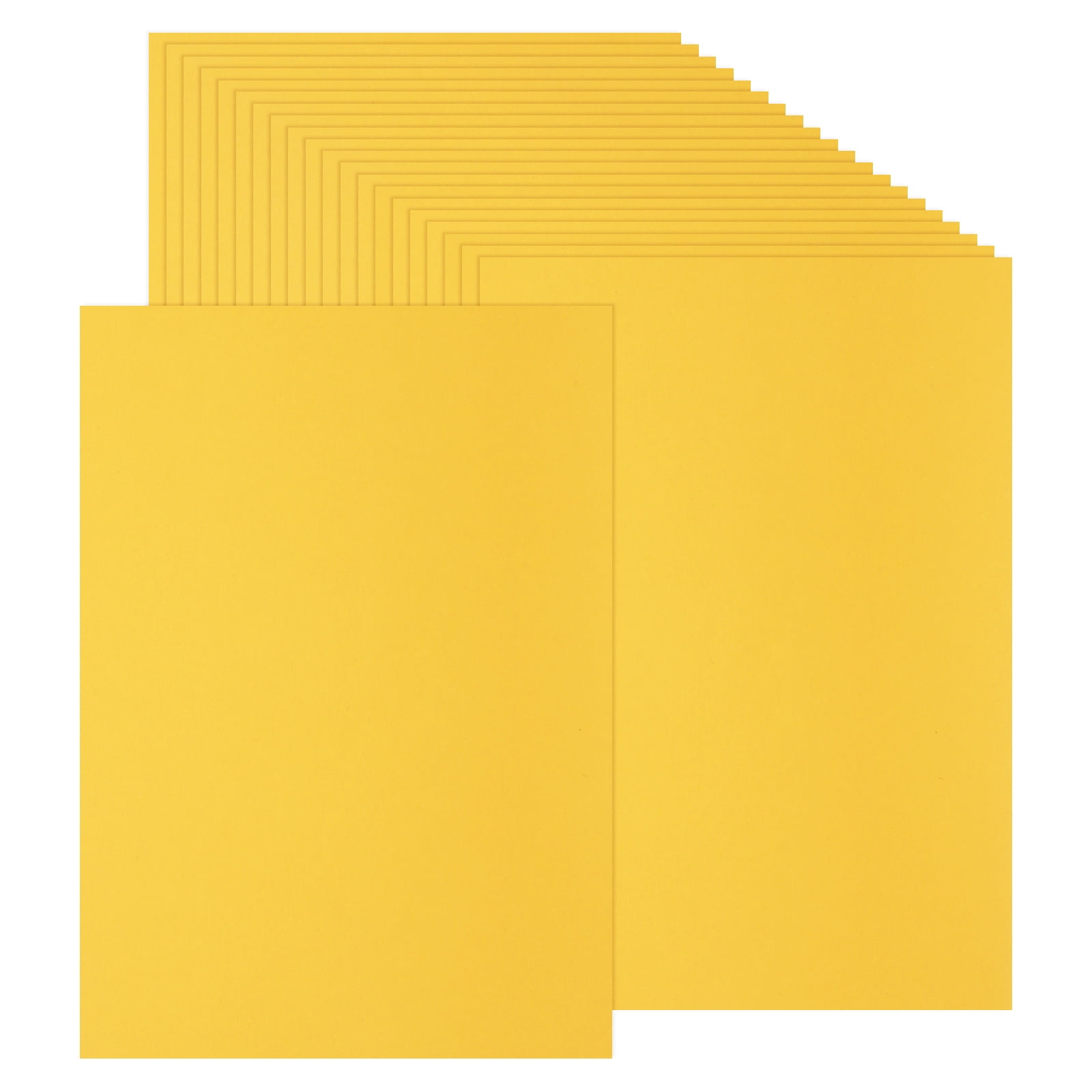 Uxcell 50 Sheets Colored Cardstock Paper, A4 Size 250GSM Thick Card Stock for DIY Crafts Scrapbooking, Golden