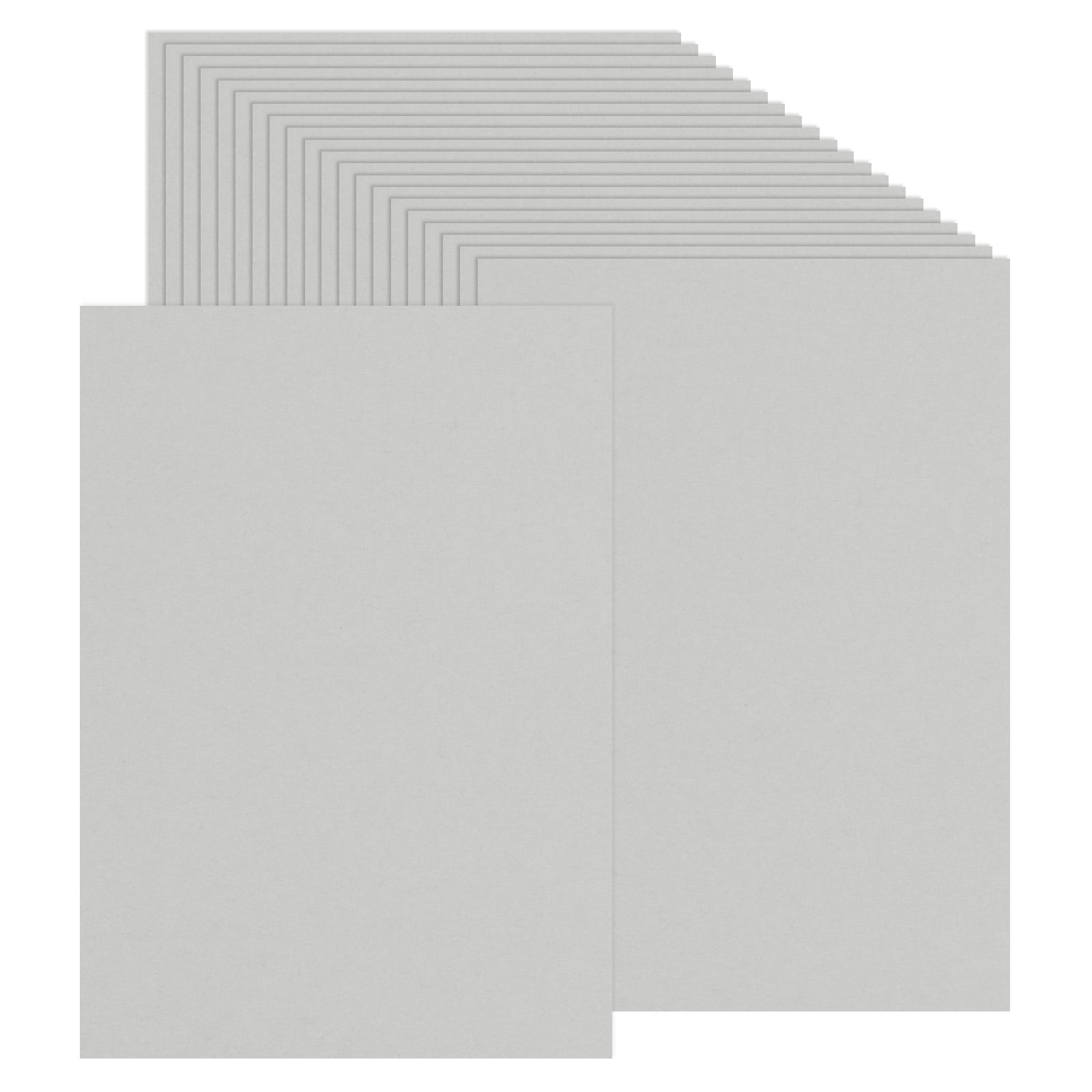 Uxcell 50 Sheets Colored Cardstock Paper, A4 Size 250GSM Thick Card Stock for DIY Crafts Scrapbooking, Gray