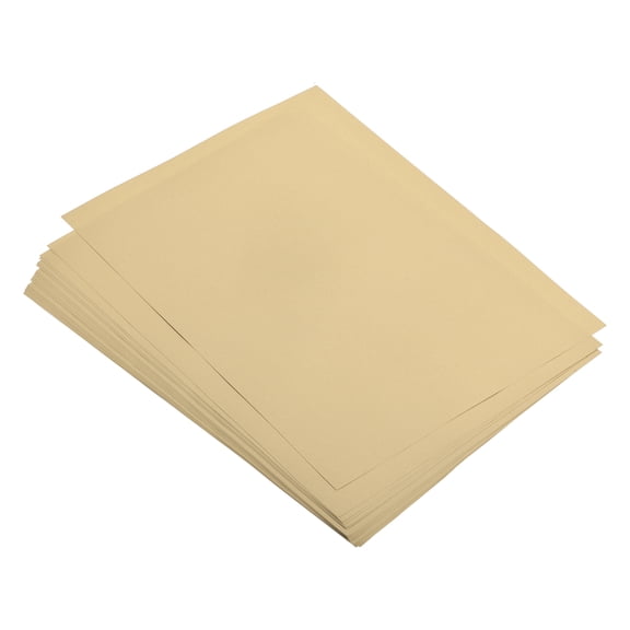 Uxcell 50 Sheets Colored Copy Paper 11.8x7.9 Inch A4 Printer Paper 80gsm Light Brown for Office Printing, Document Copying, Invitations, Forms, Art Projects