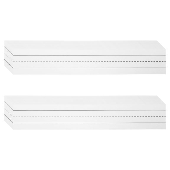 Uxcell 50 Sheets Dry Erase Sentence Strips, 2" x 12" Reusable Cardstock Black Lined Writing Paper for Teachers Classroom Schedule