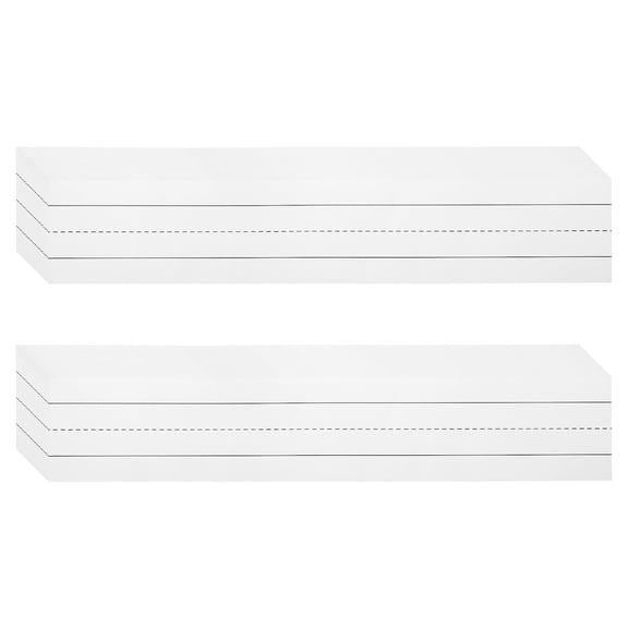 Uxcell 50 Sheets Dry Erase Sentence Strips, 3" x 16" Reusable Cardstock Black Lined Writing Paper for Teachers Classroom Schedule