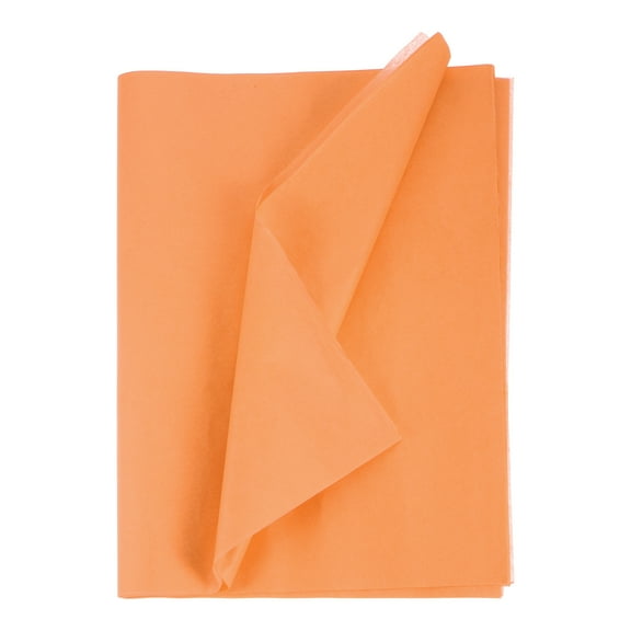 Uxcell 50 Sheets Tissue Paper 14" x 20", Tissue Paper for Gift Bags Tissue Paper Dark Orange for Gift Wrapping