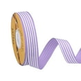 thumbnail image 1 of Uxcell 50 Yards x 1" Christmas Striped Ribbon, Purple and White Ribbon Candy Cane Ribbon Roll Wrapping Ribbon, 1 of 6