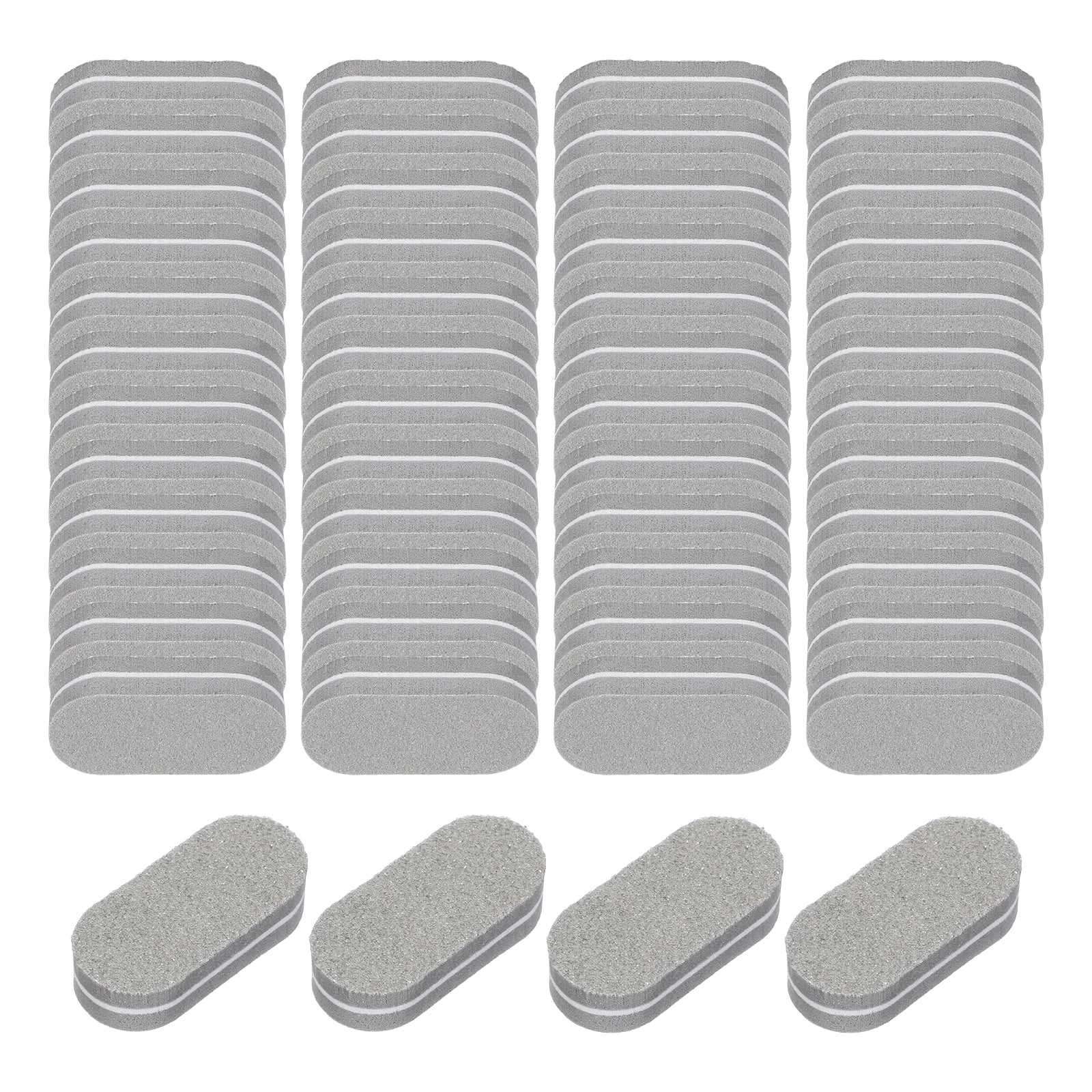 Uxcell 50 pack Mini Buffer Block Nail File, 100/180 Grit Double Side ...