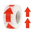 thumbnail image 1 of Uxcell 500 Count/Roll Arrow Sticker Labels 1.3x2 Inch Red Adhesive Scrapbooking DIY Craft Organizing Inventory, 1 of 7