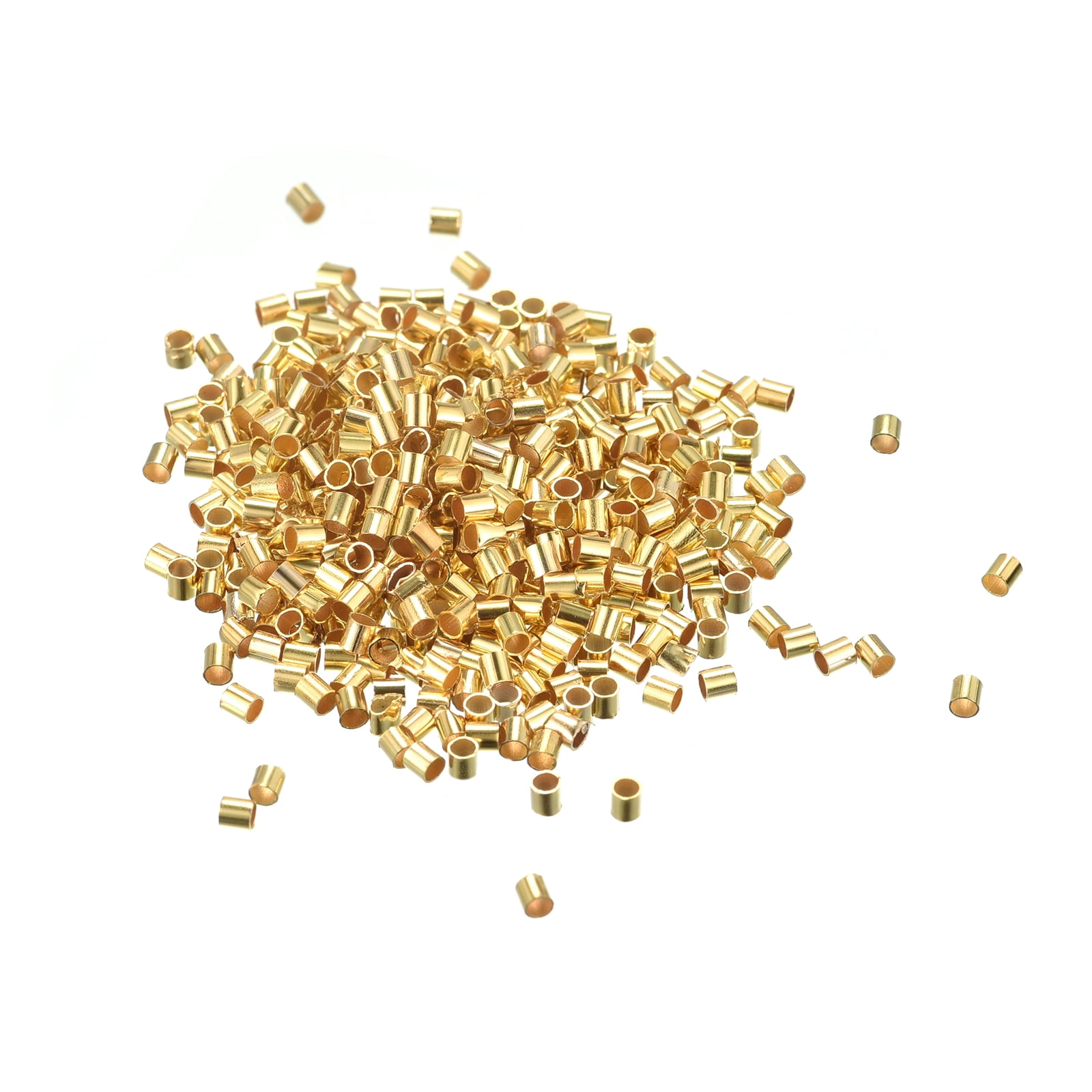 Crimp Tube Uxcell 500 Pack 2x2mm Crimp Tube Beads Making Crimp End Spacer Bead ...