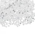 thumbnail image 1 of Uxcell 500 Pack Glass Crystal Beads, 2mm Bicone Crystal Bead Loose Rondelle Shaped Faceted Bead for Bracelets Necklaces Earrings KeyChains DIY, White, 1 of 6