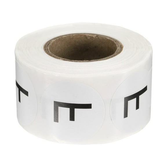 Uxcell 500 Pcs 1 Inch Letter F Inventory Labels Round Circle Dots Letter Stickers