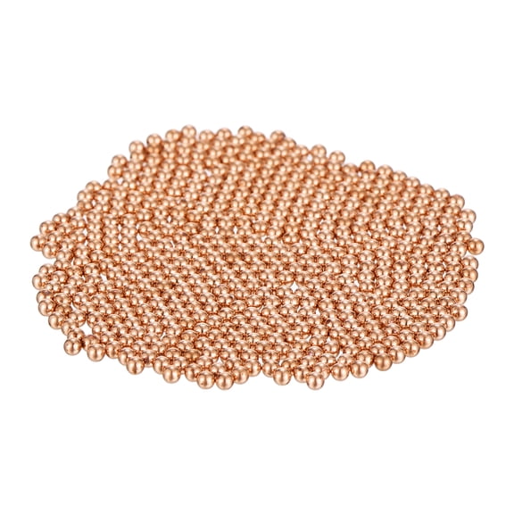 Uxcell 500 Pcs Bearing Balls, 1.5mm Diameter Precision Solid Copper Bearing Balls Pure Copper Spheres for Machinery, Automotive, and DIY (T2 Copper)