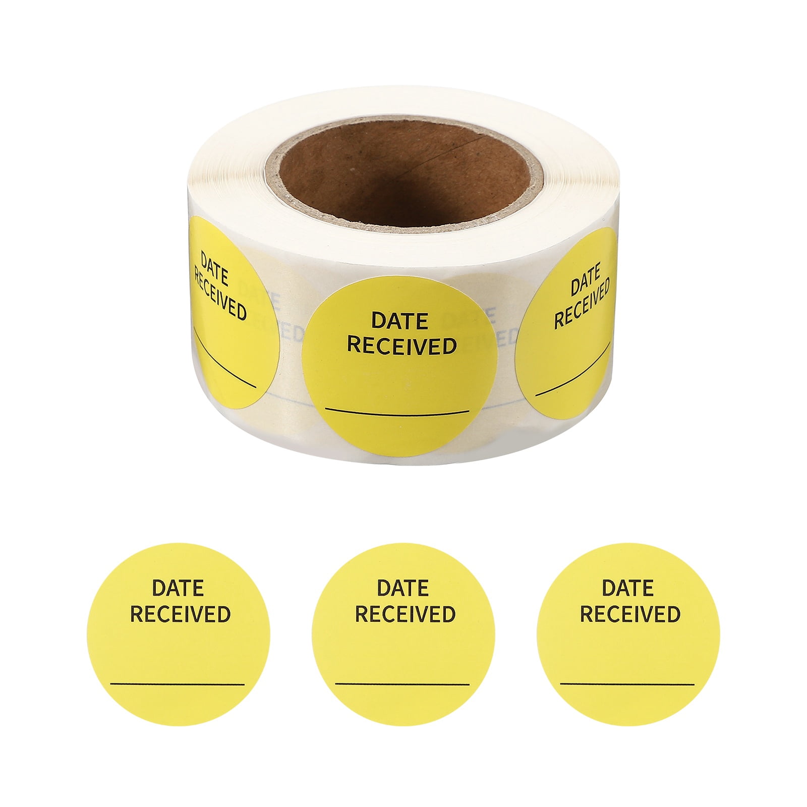 Received Sticker Uxcell 500 Pcs Date Received Stickers Roll, 1.25 Inch Food Storage ...