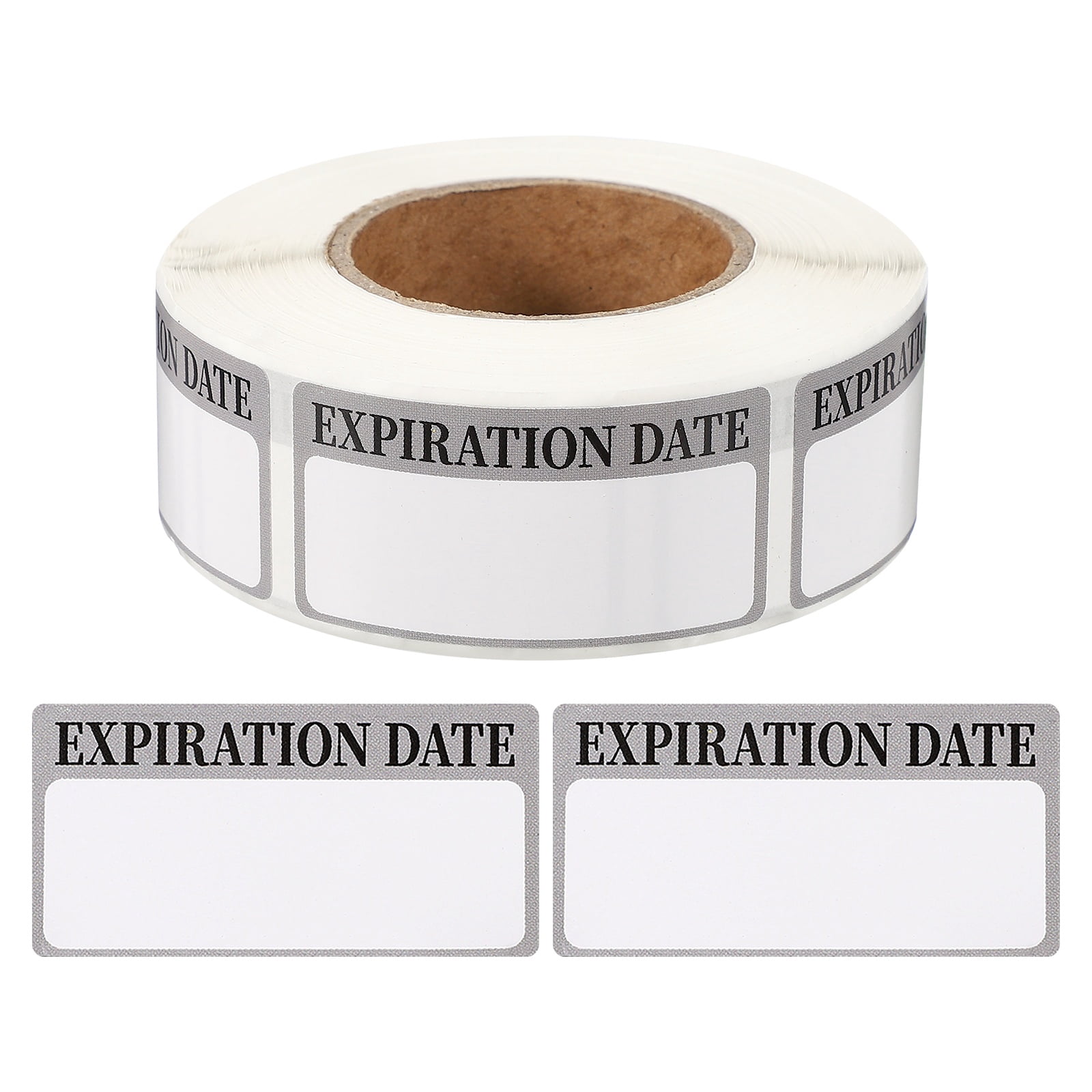 Uxcell 500 Pcs Expired Date Label Stickers Roll, 2 x 1 Inch Removable ...