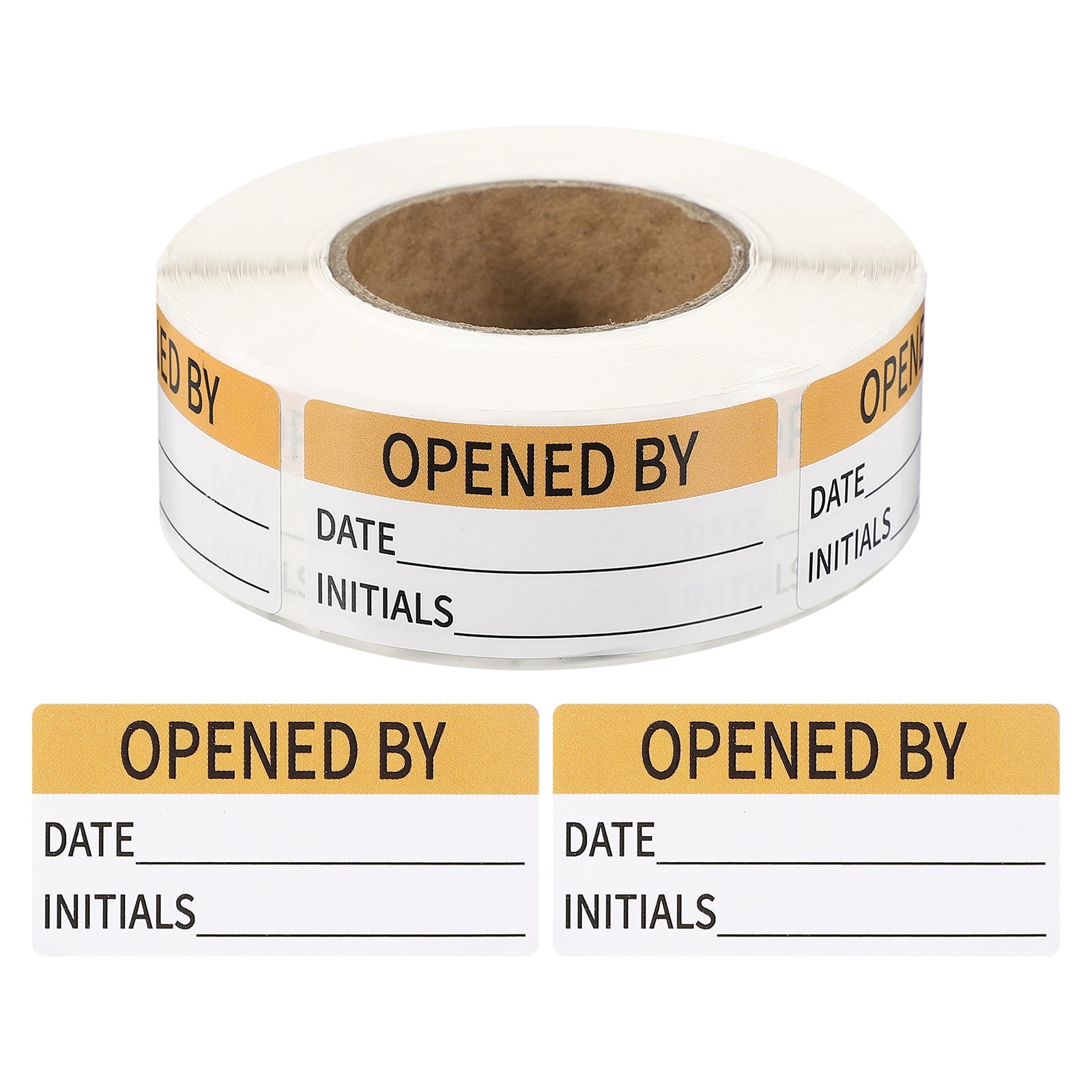 Uxcell 500 Pcs Opened by Label Stickers Roll, 2 x 1 Inch Removable ...