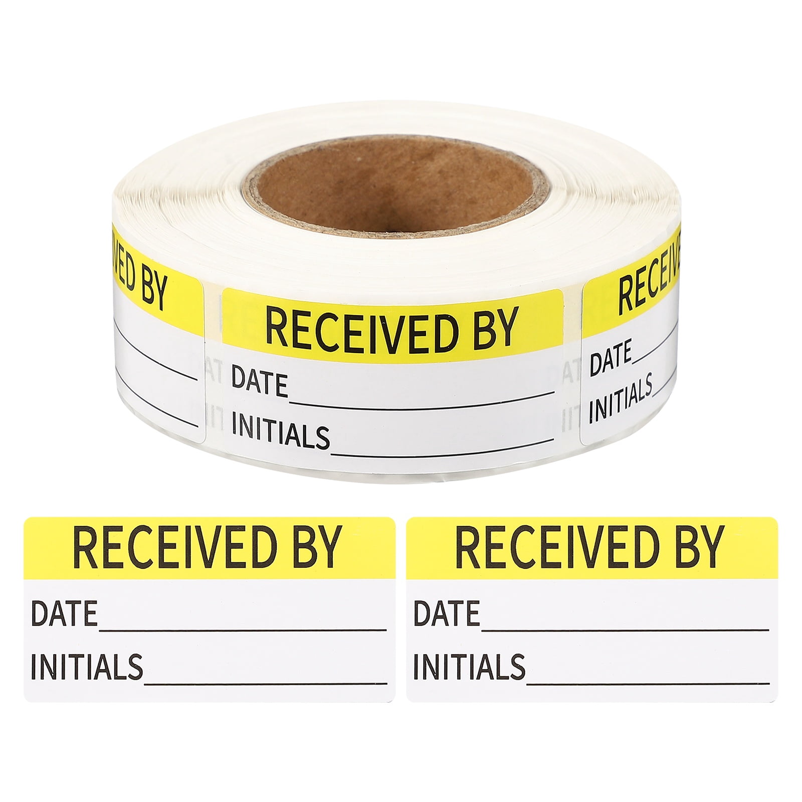 Sticker Received Sign Uxcell 500 Pcs Received by Label Stickers Roll, 2 x 1 Inch Removable ...