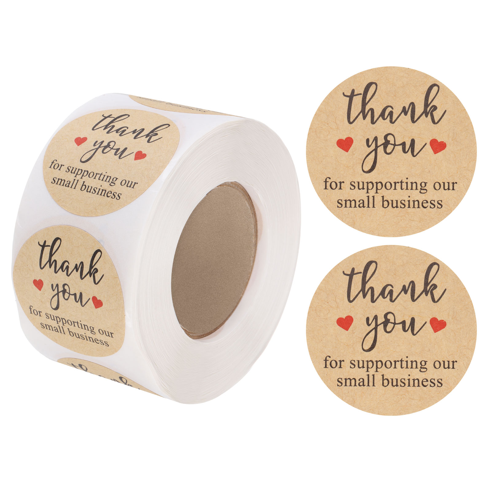 Uxcell 500 Pcs Thank You Stickers, 1.5 Inch Self Adhesive Round Seal ...
