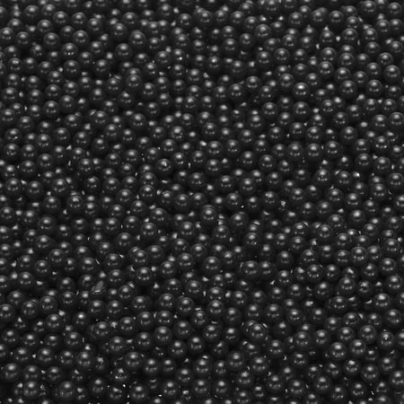 Uxcell 5000Pcs Faux Pearl for Crafting, 4mm No Hole ABS Round Pearls Beads for Cosmetic Boxes, DIY, Black