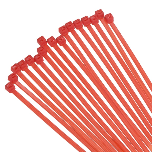 Uxcell 500PCS Cable Zip Ties 6 Inch, Self-Locking Nylon Wire Ties with 30 lbs Tensile Strength for Indoor and Outdoor, Red