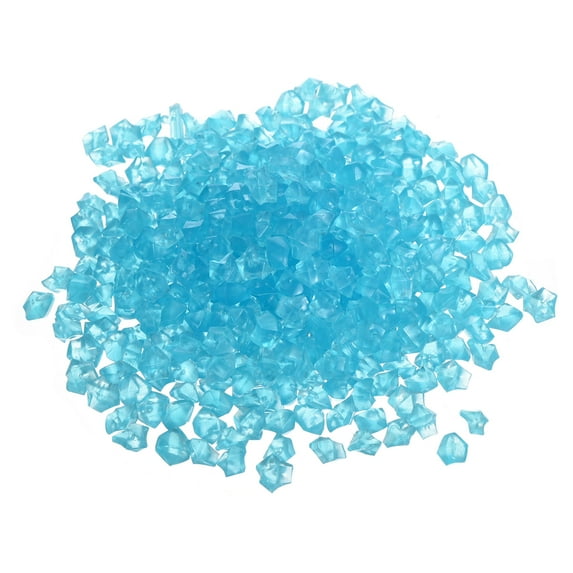 Uxcell 500Pack Glow Rocks 8-10mm Glow Pebbles Decoration in the Dark Luminous Stones Decor DIY Decorative Sky Blue