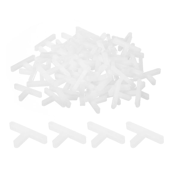 Uxcell 500Pack Wall Floor Tile Plastic T Shape Spacers Tiling Tools 1.5mm 1/16" White