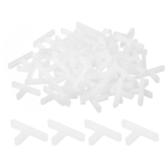 Uxcell 500Pack Wall Floor Tile Plastic T Shape Spacers Tiling Tools 2.5mm 3/32" White