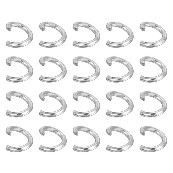 Uxcell 500Pcs Open Jump Ring, 4mm 316 Stainless Steel O Rings, Split Rings Circle Clasp Connecting Rings